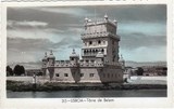 Bilhete postal antigo de Lisboa , Portugal: Torre de Bélem - 155