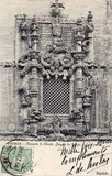 Postal antigo de Tomar, Janela Manuelina da Igreja do Convento de Cristo | Portugal em postais antigos 