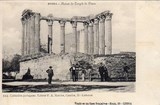 Bilhete postal das Ruínas do Templo de Diana, Évora | Portugal em postais antigos