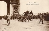 Os Portugueses em França - Desfile da Vitória - 14 de Julho 1919 - Paris | Portugal em postais antigos