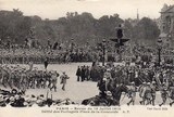 Os Portugueses em França - Desfile dos Portugueses - 14 de julho de 1918 | Portugal em postais antigos