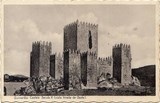 Postal antigo de Guimarães, Portugal: Castelo - Século X - Vista tirada do Oeste | Portugal em postais antigos