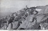 Postal antigo de Guimarães, Portugal: enha - Aspecto da montanha com relicário e o hotel | Portugal em postais antigos