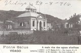Bilhete postal ilustrado da Fonte Salus, Hotel - Vidago  | Portugal em postais antigos 