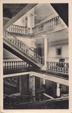Bilhete postal ilustrado do Vidago Palace Hotel - Escada nobre | Portugal em postais antigos 