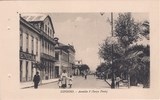 Bilhete postal ilustrado de Espinho - Avenida 8 (Serpa Pinto)) | Portugal em postais antigos 