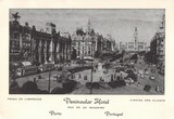 Bilhete postal ilustrado da Praça da Liberdade - Avenida dos Aliados -Peninsular Hotel - Porto | Portugal em postais antigos 