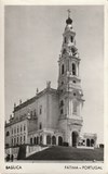 ilhete postal ilustrado de Fátima, Basílica | Portugal em postais antigos 