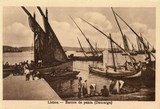 Bilhete postal de Lisboa, barcos de pesca | Portugal em postais antigos