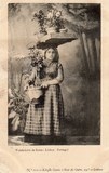 Bilhete postal de Lisboa, Vendedeira de flores | Portugal em postais antigos
