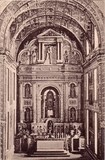 Bilhete postal do Altar-mor do Convento de São Francisco de Assis, Velha Goa, India Portuguesa | Portugal em postais antigos