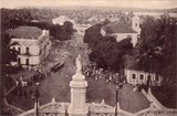 Bilhete postal do Largo da Igreja, Nova Goa, India Portuguesa​ | Portugal em postais antigos