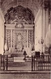 Bilhete postal do Altar-mor do Convento de Bom Jésus, Velha Goa, India Portuguesa | Portugal em postais antigos