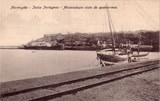 Bilhete postal do Ancoradouro visto do quebra-mar, Mormugão, India Portuguesa | Portugal em postais antigos