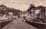 Bilhete postal da Rua Dom João de Castro, Nova Goa, India Portuguesa | Portugal em postais antigos
