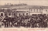Bilhete postal de Bragança, Praça do mercado | Portugal em postais antigos