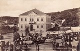 Bilhete postal de  Castanheira de Pera, Praça Visconde, em dia de mercado | Portugal em postais antigos