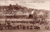 Bilhete postal de Castelo Branco, feira e vista parcial  | Portugal em postais antigos