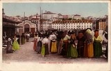Bilhete postal de Lisboa, Mercado de 24 de julho | Portugal em postais antigos