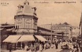 Bilhete postal de Lisboa, Praça da Figueira e mercado | Portugal em postais antigos