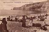 Bilhete postal de Nazaré, mercado da sardinha | Portugal em postais antigos