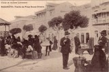 Bilhete postal de Nazaré, Trecho da Praça Souza Oliveira | Portugal em postais antigos