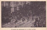 Bilhete postal ilustrado dum aspecto das manifestações do 1° de Maio no Porto | Portugal em postais antigos 