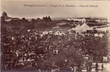 Bilhete postal de Santarém, Feira da Piedade no Campo Sá da Bandeira | Portugal em postais antigos