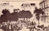 Bilhete postal de Santarém, Mercado na Praça do Vde da Serra do Pilar | Portugal em postais antigos
