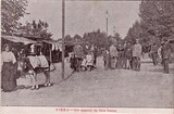 Bilhete postal de Viseu, um aspecto da feira franca | Portugal em postais antigos