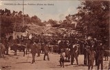 Bilhete postal de Vouzela, Mercado Público - Feira do Gado | Portugal em postais antigos