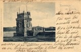 Bilhete postal antigo de Lisboa , Portugal: Torre de Bélem - 03