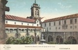 Bilhete postal de Coimbra, Claustro do Silêncio e torre da Igreja de Santa Cruz | Portugal em postais antigos 