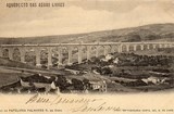 Bilhete postal ilustrado de Lisboa, Aqueduto das Águas Livres - 1 | Portugal em postais antigos