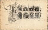 Bilhete postal de Lisboa, Portugal: Claustro dos Jerónimos. 7a