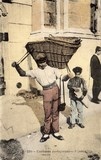 Bilhete postal ilustrado de Lisboa: costume de um padeiro | Portugal em postais antigos