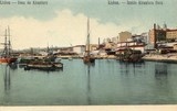 Bilhete postal ilustrado de Lisboa, ​Doca de Alcântara | Portugal em postais antigos