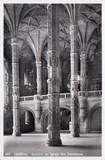 Bilhete postal de Lisboa, Portugal: Interior da Igreja Santa Maria de Belém - Mosteiro dos Jerónimos.