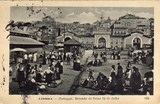 Bilhete postal de Lisboa: Mercado de Peixe 24 de Julho - 2  | Portugal em postais antigos