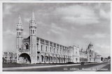 Bilhete postal de Lisboa, Portugal: Vista geral do ​Mosteiro dos Jerónimos.