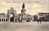 Bilhete postal ilustrado de Lisboa: Praça do Comércio | Portugal em postais antigos