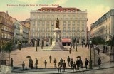 Bilhete postal de Lisboa : Estátua Luís de Camões - 1  | Portugal em postais antigos