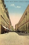 Bilhete postal ilustrado de Lisboa: Rua do Arsenal | Portugal em postais antigos