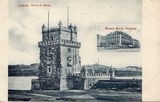 Bilhete postal antigo de Lisboa , Portugal: Torre de Bélem - 10