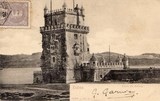 Bilhete postal antigo de Lisboa , Portugal: Torre de Bélem - 09