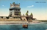 Bilhete postal antigo de Lisboa , Portugal: Torre de Bélem - 92
