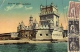 Bilhete postal antigo de Lisboa , Portugal: Torre de Bélem - 95