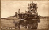 Bilhete postal antigo de Lisboa , Portugal: Torre de Bélem - 105
