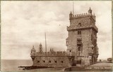 Bilhete postal antigo de Lisboa , Portugal: Torre de Bélem - 107