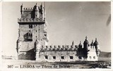 Bilhete postal antigo de Lisboa , Portugal: Torre de Bélem - 174